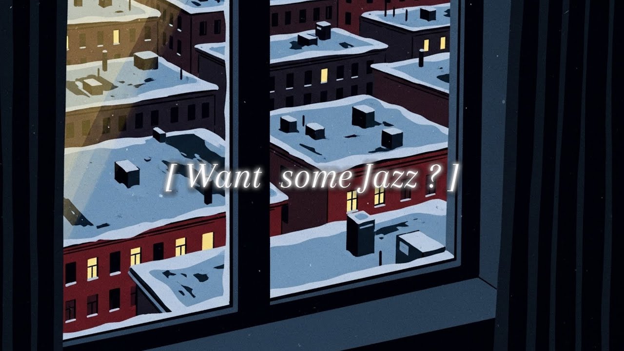 Winter Jazz Playlist | Snowy Prague Café, Vintage Jazz by the Window