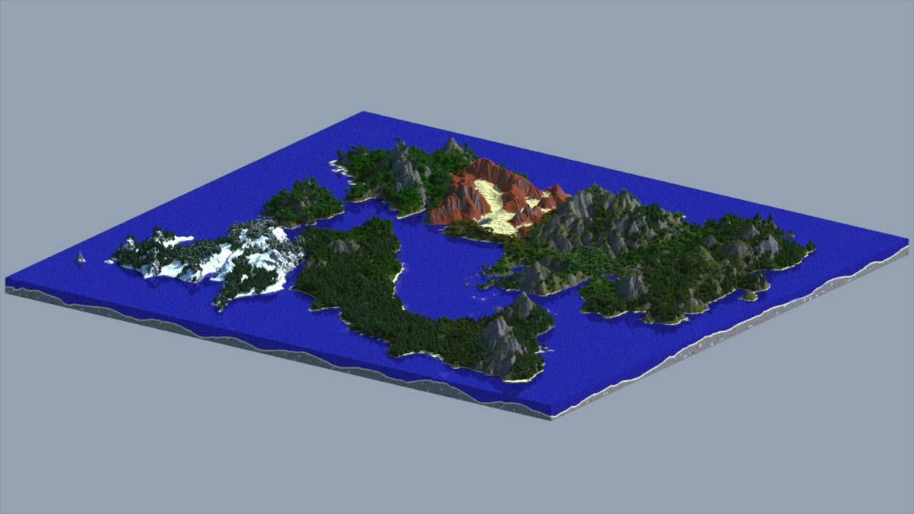 Worldpainter Timelapse #7: Large continent part 1