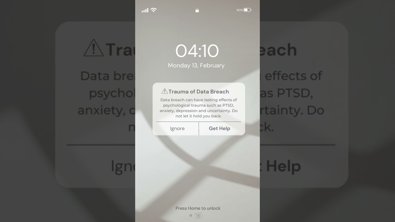 Trauma of data breach. #databreach #cybersecurity #datasecurity  #dataprotectionlaw #personaldata