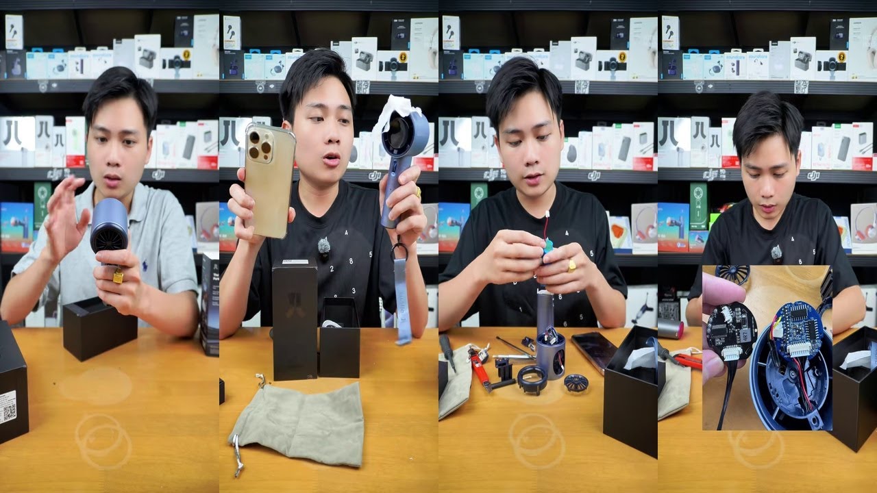 REVIEW QUẠT CẦM TAY JISULIFE PRO 1 SẠC NHANH 100 CẤP ĐỘ GIÓ