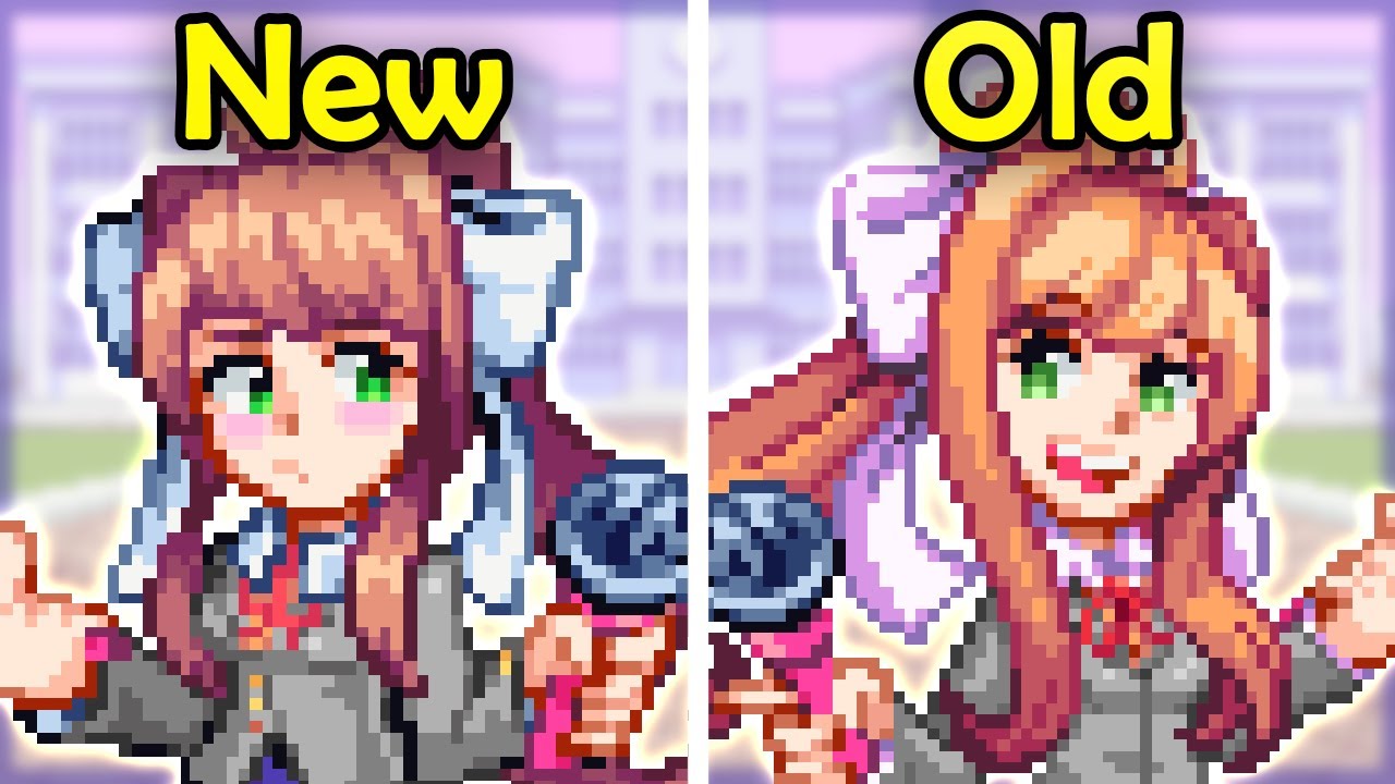 Pixel Monika: New VS Old | FNF DDTO