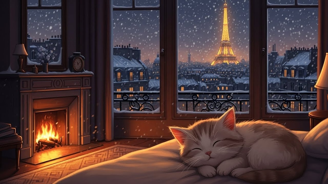 1950's night in a cozy ambience | classic oldies playing in another room, Vol. 3