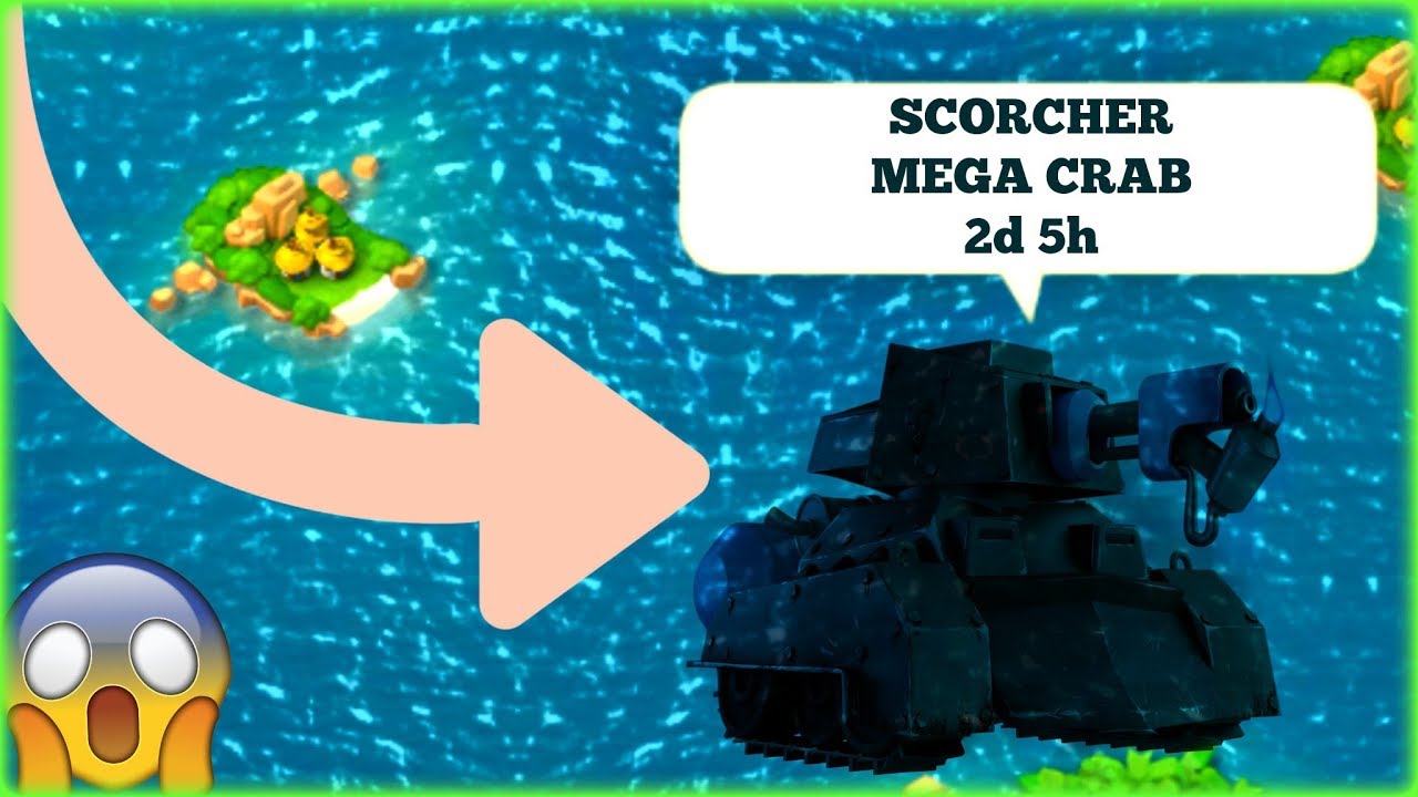 BEST SCORCHER-CRAB STRATEGIES! Boom Beach