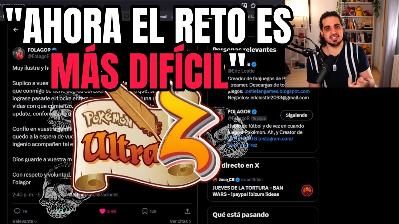 EricLostie cuenta que Folagor le ha pedido CAMBIAR el RETO del LOCKE en Pokémon Z