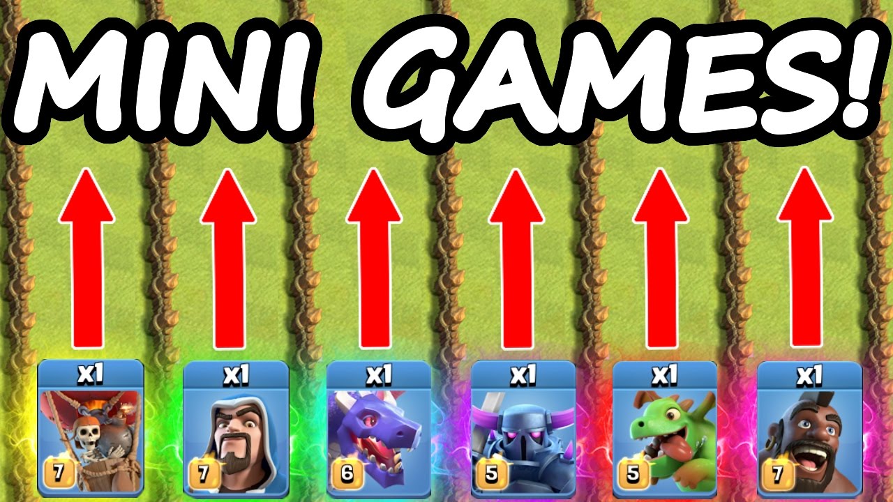 Clash Of Clans MINI OLYMPIC GAMES! 💥 ALL TROOP CHALLENGE!! 💥