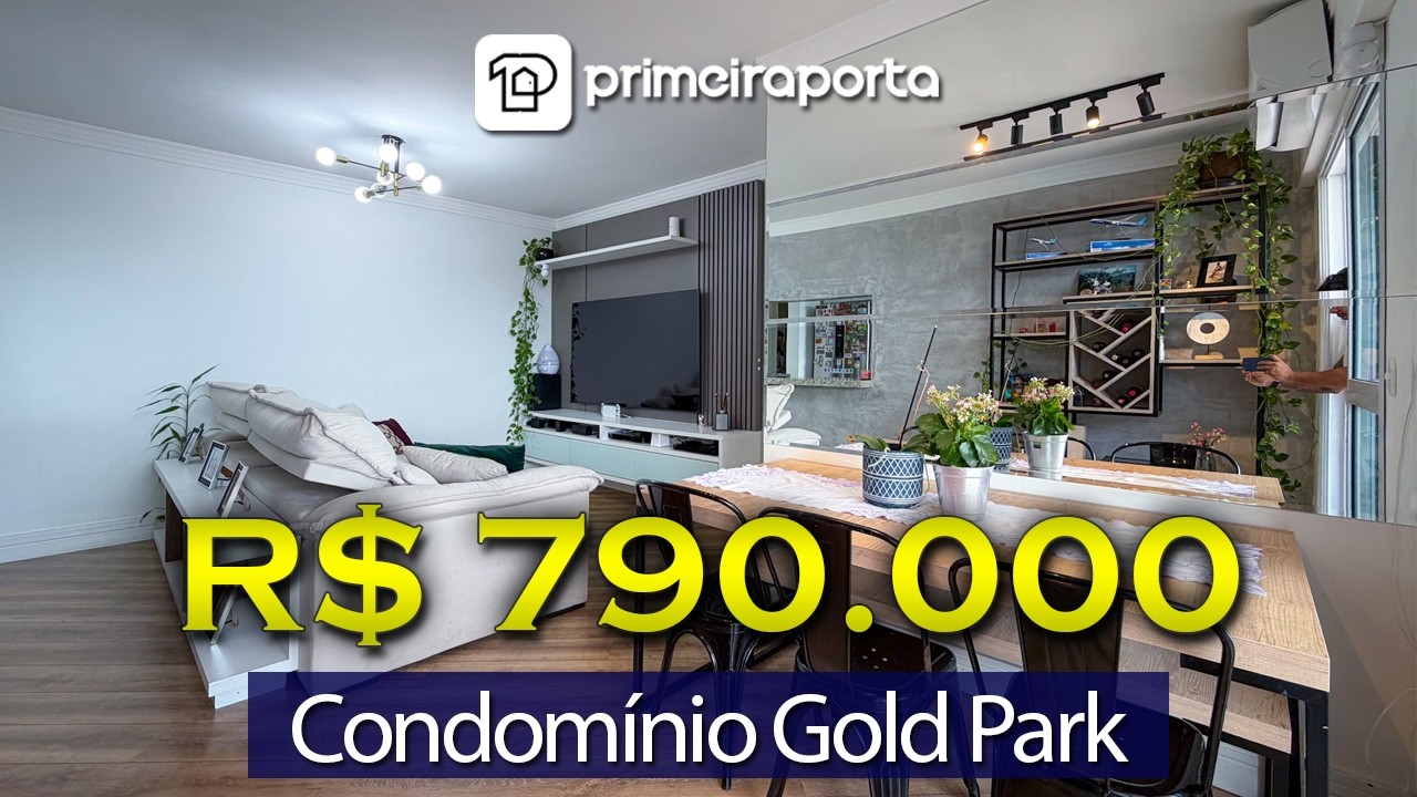 APARTAMENTO NA ZONA SUL DE SJC, CONDOMÍNIO GOLD PARK! SÃO 3 QUARTOS SENDO 1 SUÍTE, 2 VAGAS