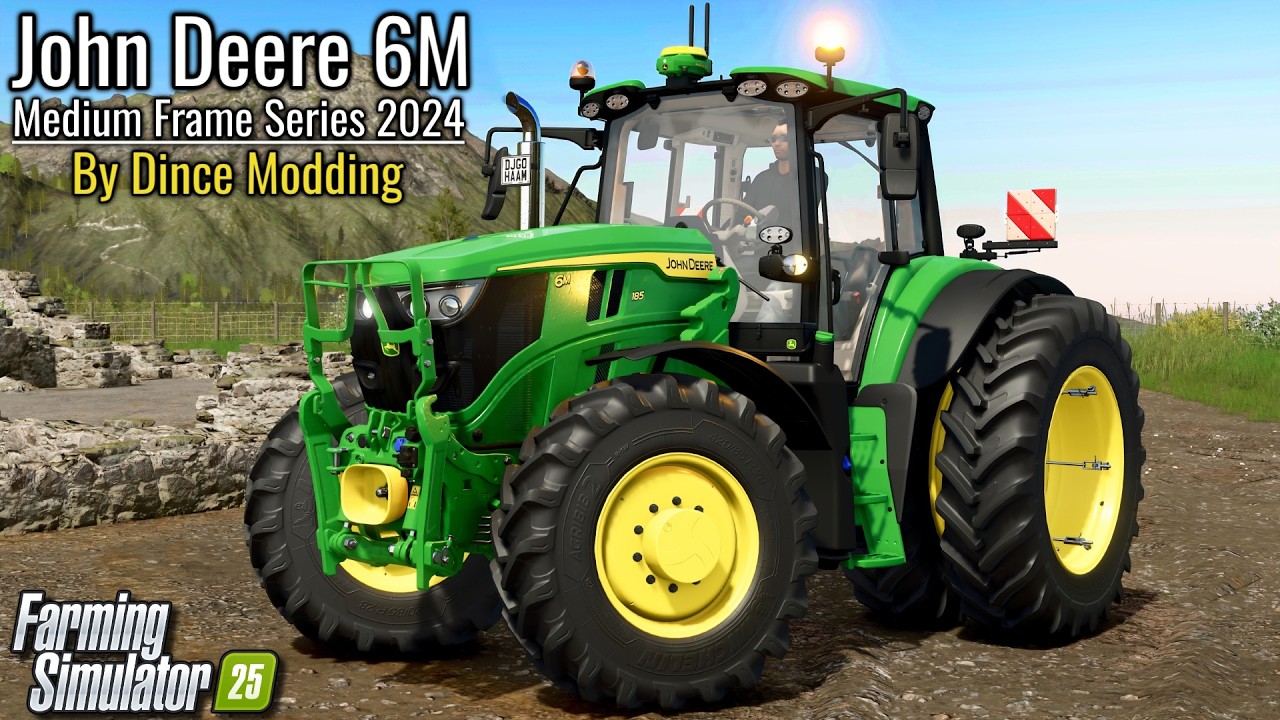 John Deere 6M MF 2024 (by Dince Modding) | Farming Simulator 25