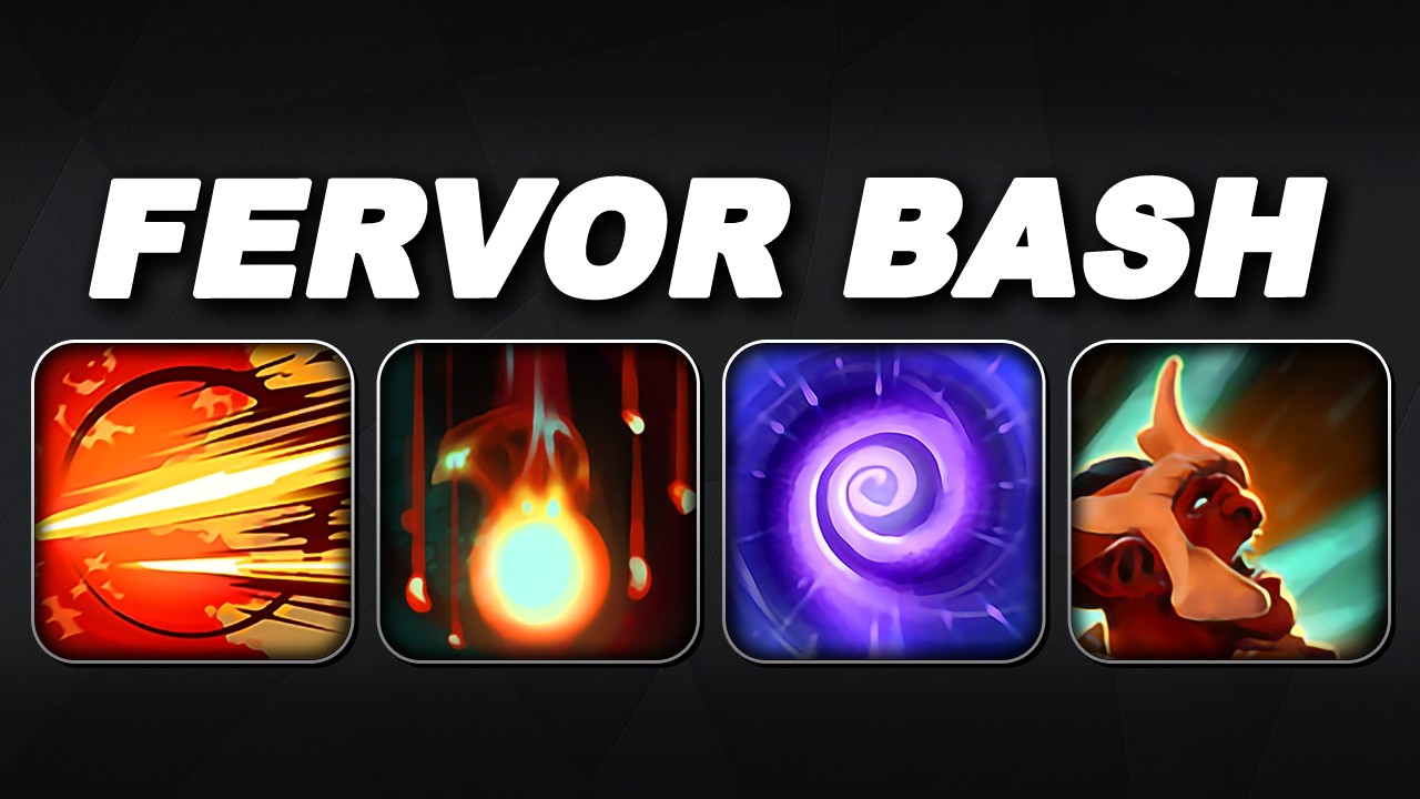 FERVOR BASH Time Lock + Fervor + Battle Trance | Dota 2 Ability Draft