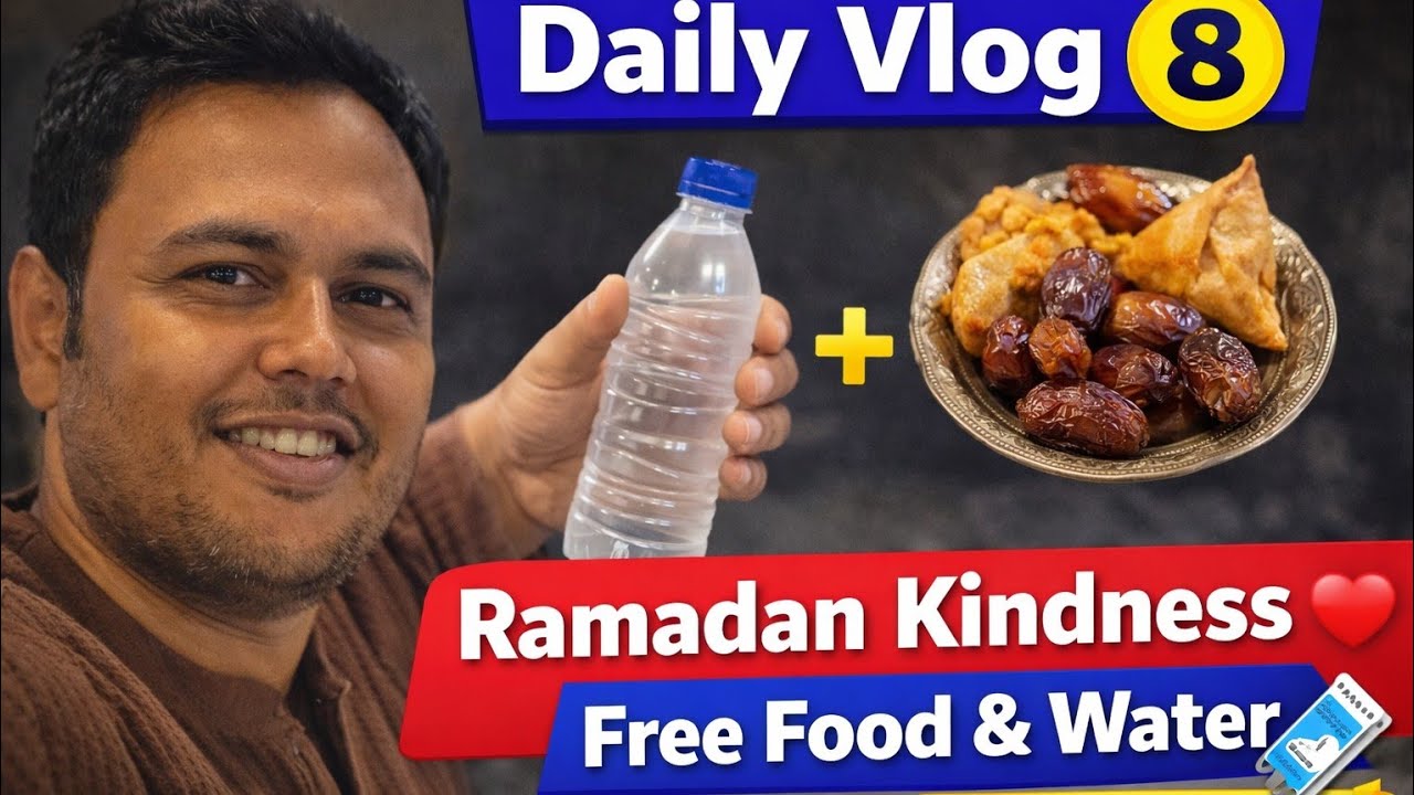 Daily Vlog#9 | Indian Living in Saudi Arabia | Ramadan Free Food Water | Boulevard Plan Confirmed 🎟️