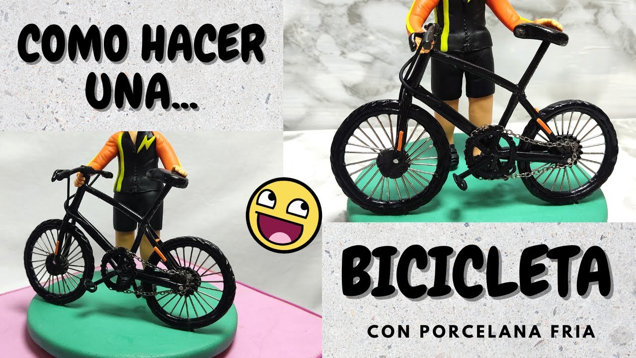 COMO HACER UNA BICICLETA CON PORCELANA FRIA 🚲😀