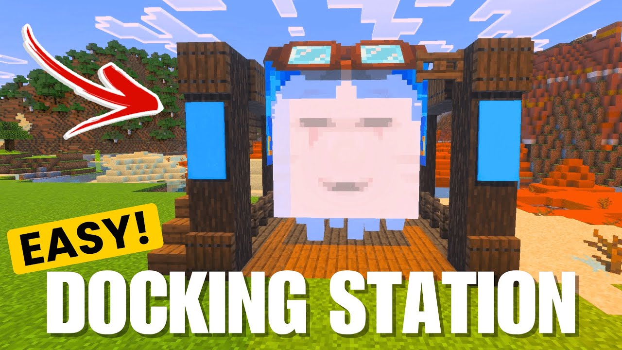 How To Build an EASY Happy Ghast Docking Station in Minecraft