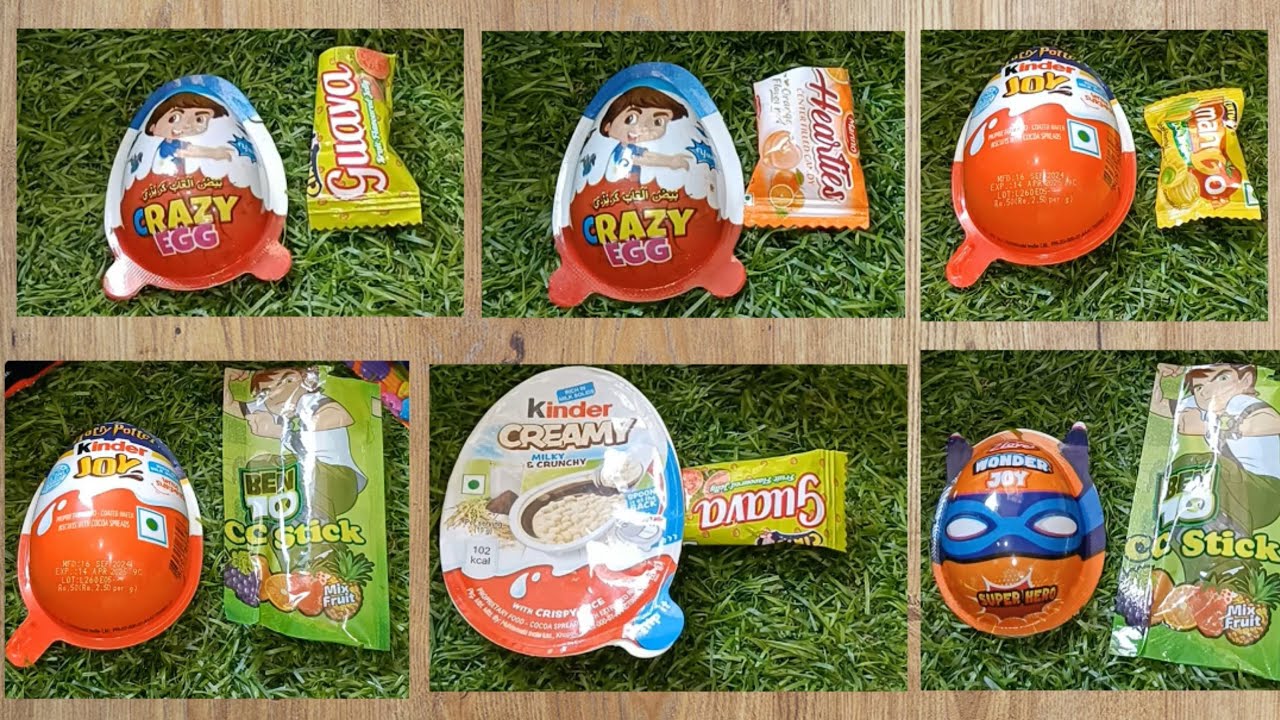 ASMR Satisfying Popsicles Video With KinderCreamy|KinderJoy|CrazyEgg|WonderJoy #youtubevideo