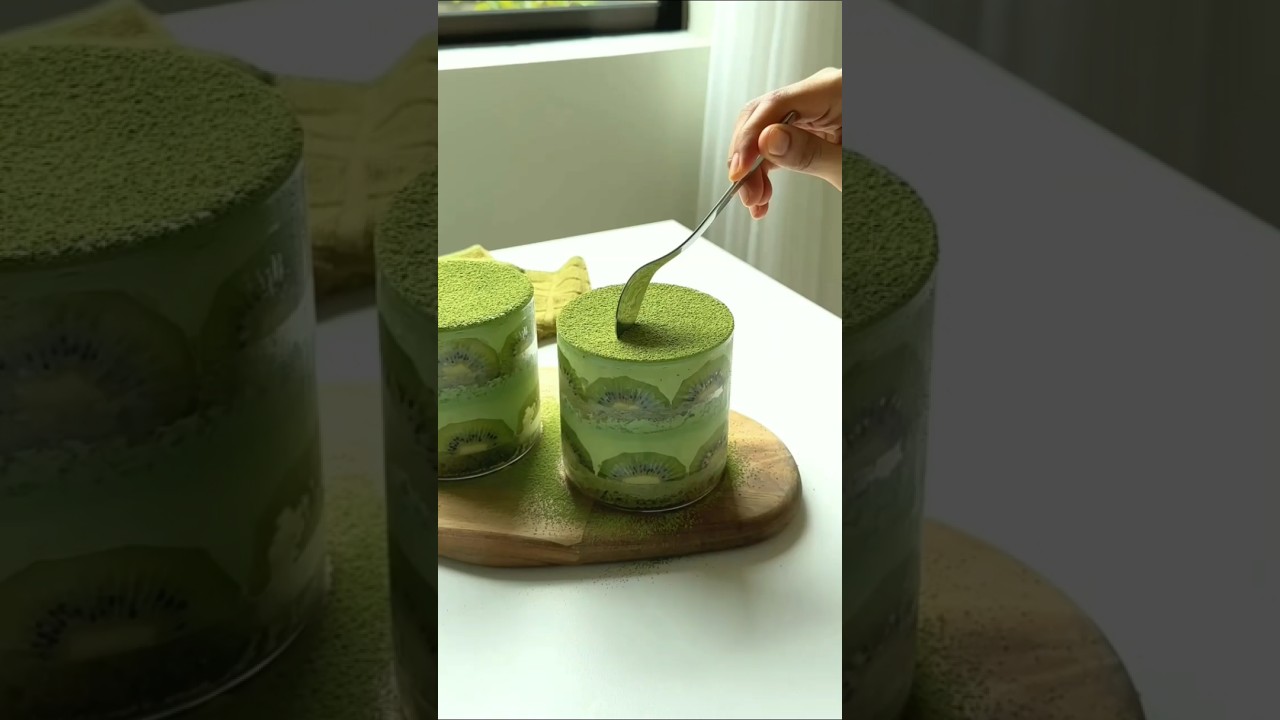 Matcha Kiwi Cheesecake💚💚🎂