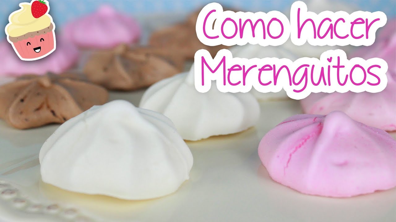 COMO HACER MERENGUITOS (SUSPIROS) ¡DE CHOCOLATE Y DE COLORES! │ Vainilla Crocante