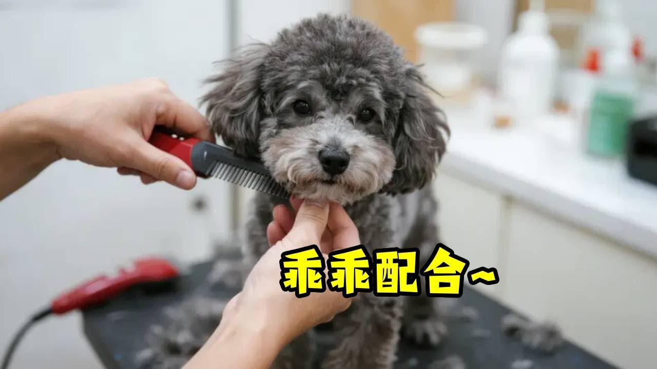 新手家长给狗狗剃毛方法详细教程 从上往下挨着顺序，泰迪也太配合了~#萌宠好物 #狗狗美容师 #修毛