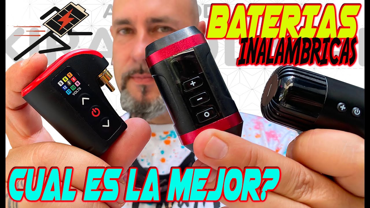 Todo sobre BATERÍAS INALÁMBRICAS Tattoo | Cuál es la MEJOR? | Video Tutorial Akira Body Art