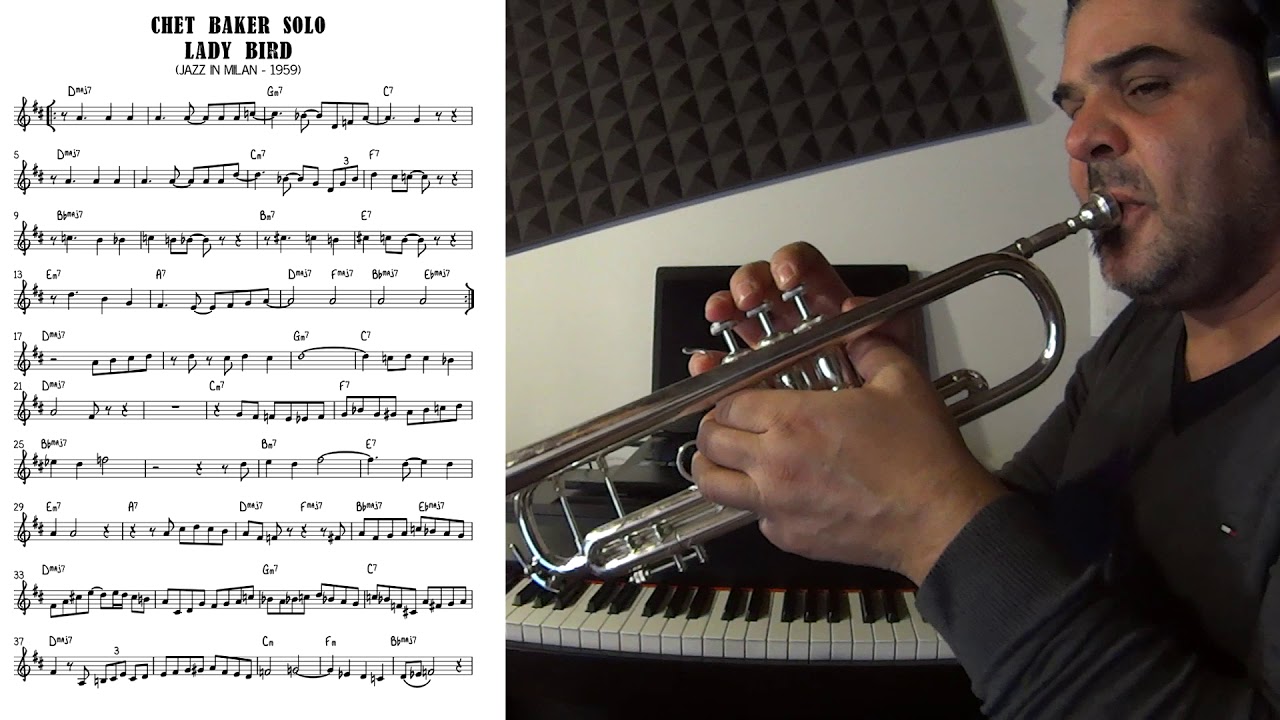 Lady Bird - Chet Baker solo - slow version [PDF free download]