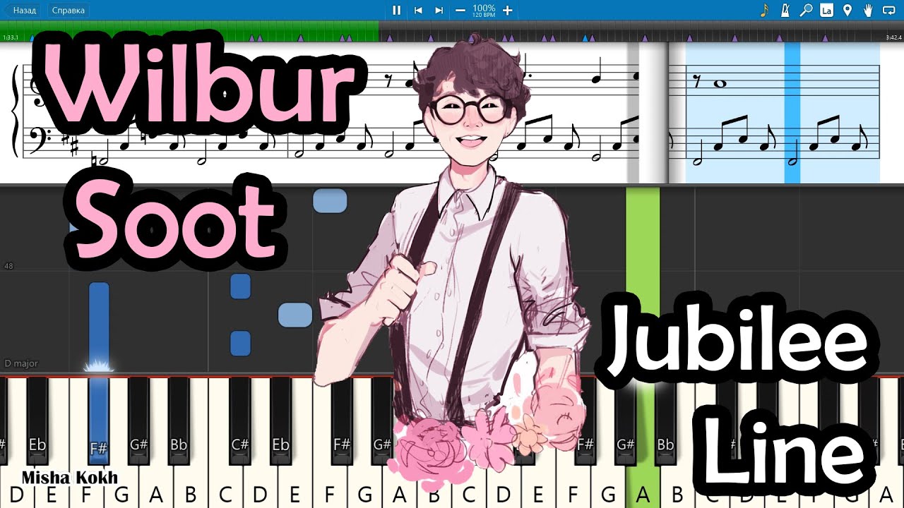 Wilbur Soot - Jubilee Line [Piano Tutorial | Sheets | MIDI] Synthesia