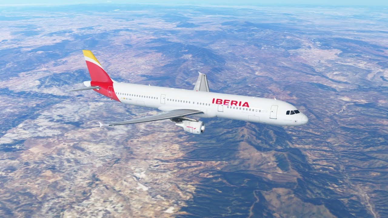 Iberia (IB411) Airbus A321 Madrid-Barcelona