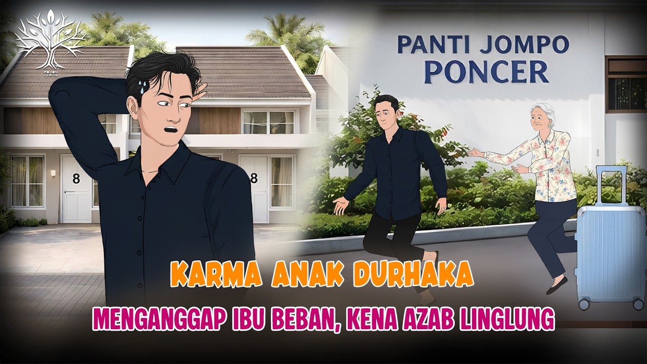KARMA ANAK DURHAKA - Menganggap Ibu BEBAN, Kena Azab LINGLUNG di Depan Rumah Sendiri! #dramaanimasi