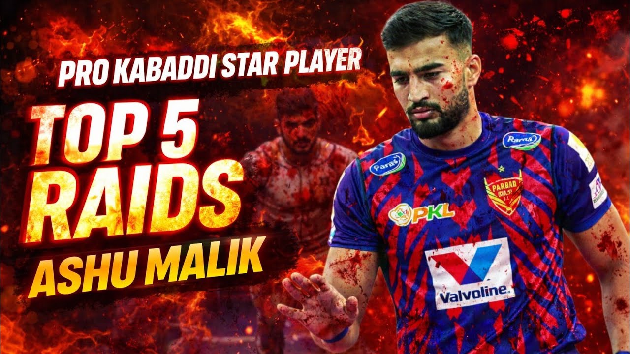 ⚡ASHU MALIK | TOP 5 RAIDS 
