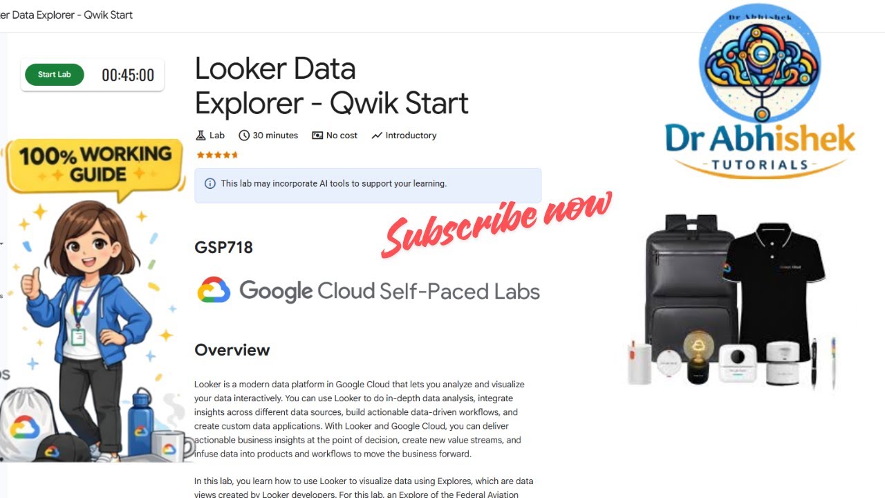 Looker Data Explorer - Быстрый старт | Январь 2026 | #GSP718 #qwiklabsarcade2026