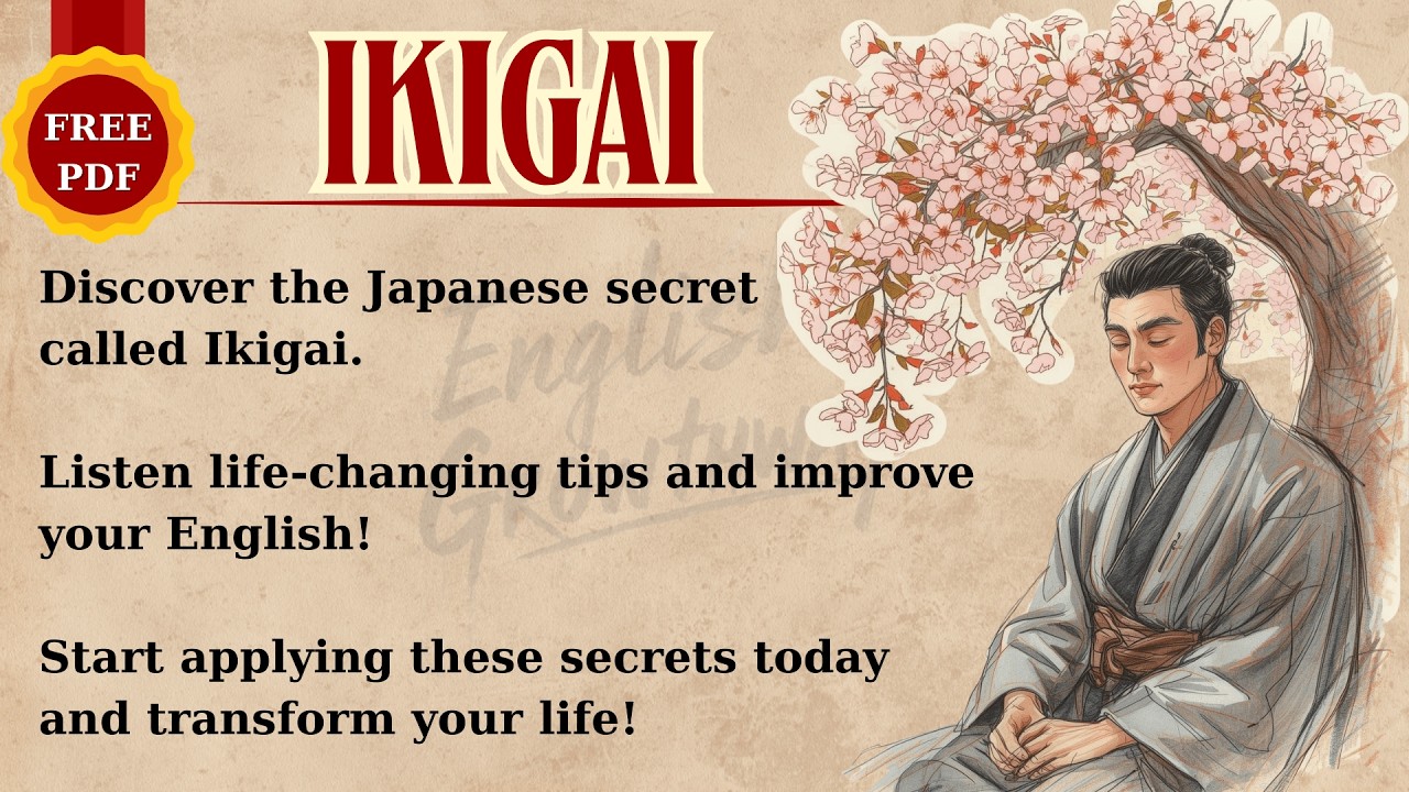 IKIGAI: How Japanese Live Long and Happier | Learn English Through Book Summary