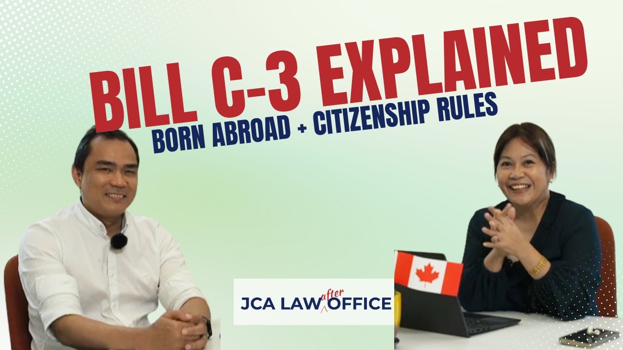 BILL C-3: SINO ANG CANADIAN?