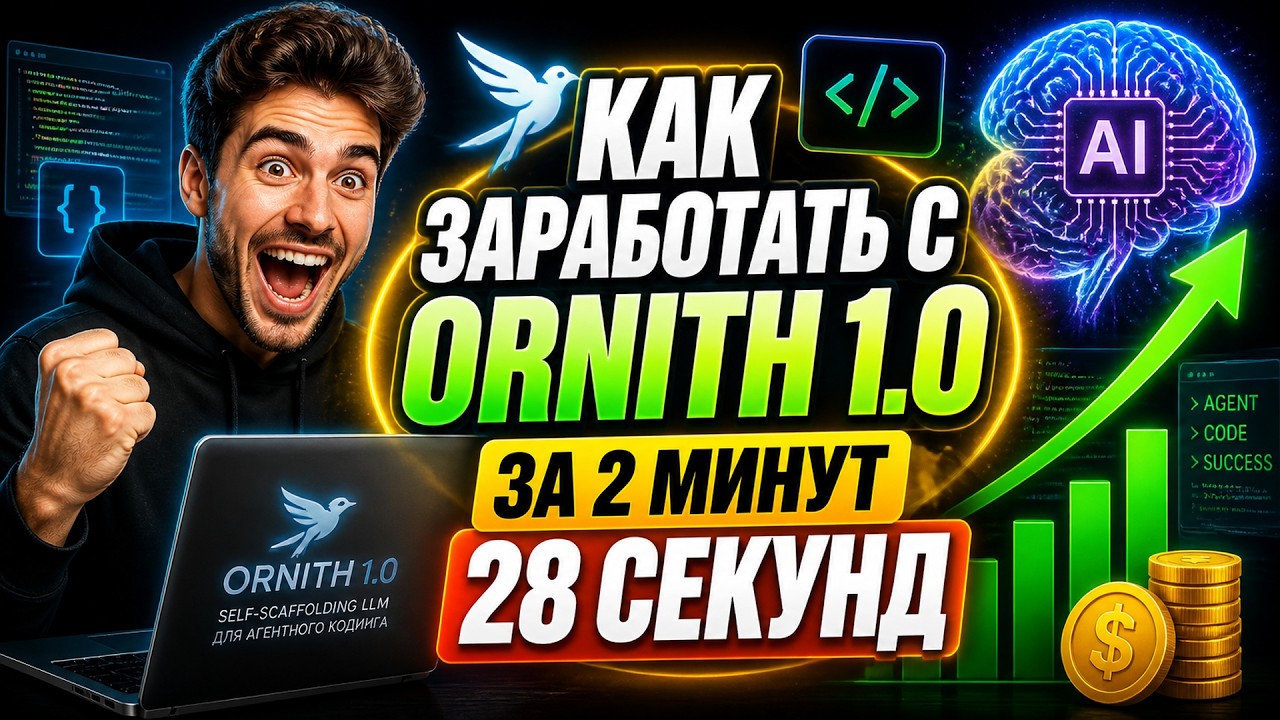 Ornith 1.0: self‑scaffolding LLM для агентного кодинга за 5 минут