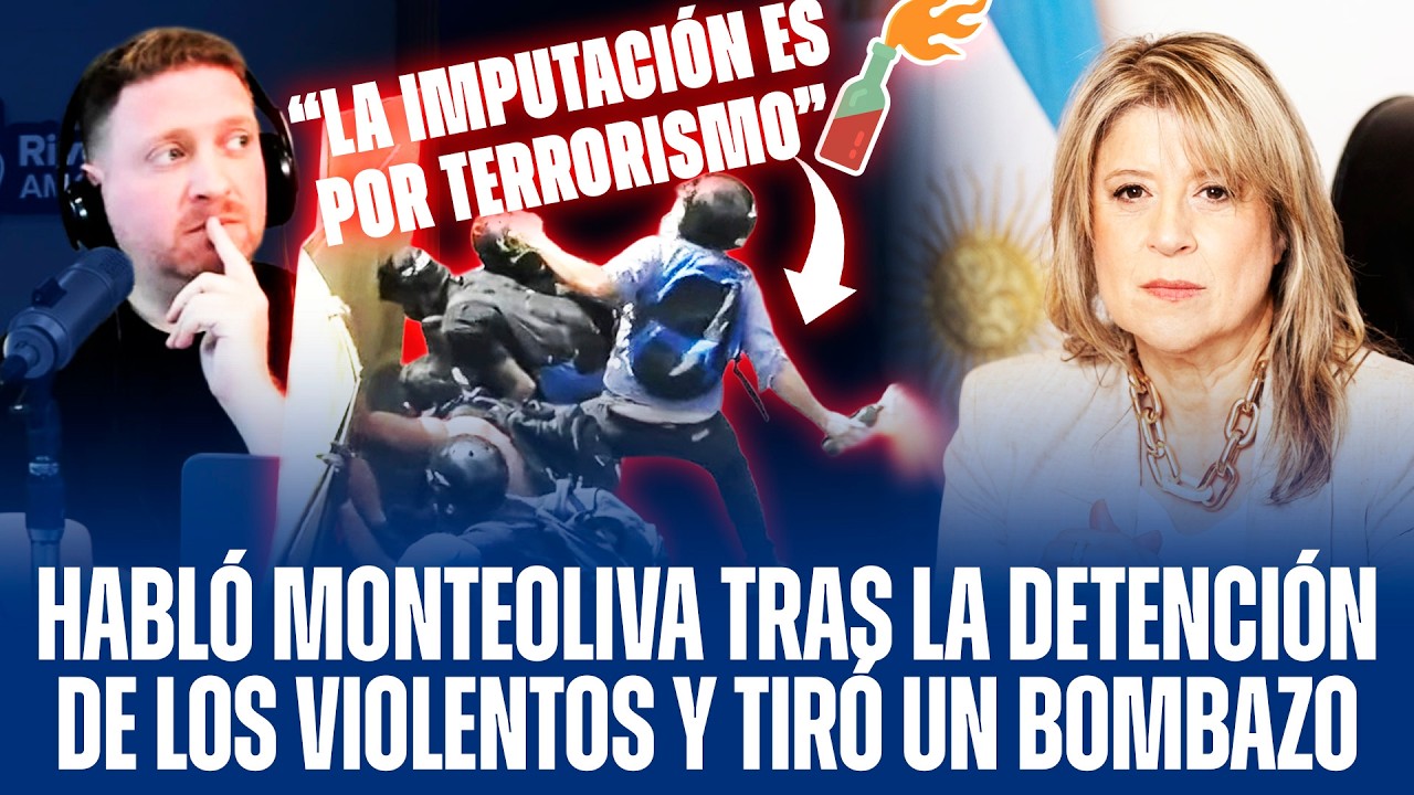 HABLÓ ALEJANDRA MONTEOLIVA TRAS LA DETENCIÓN DE LOS VIOLENTOS Y TIRÓ UN BOMBAZO