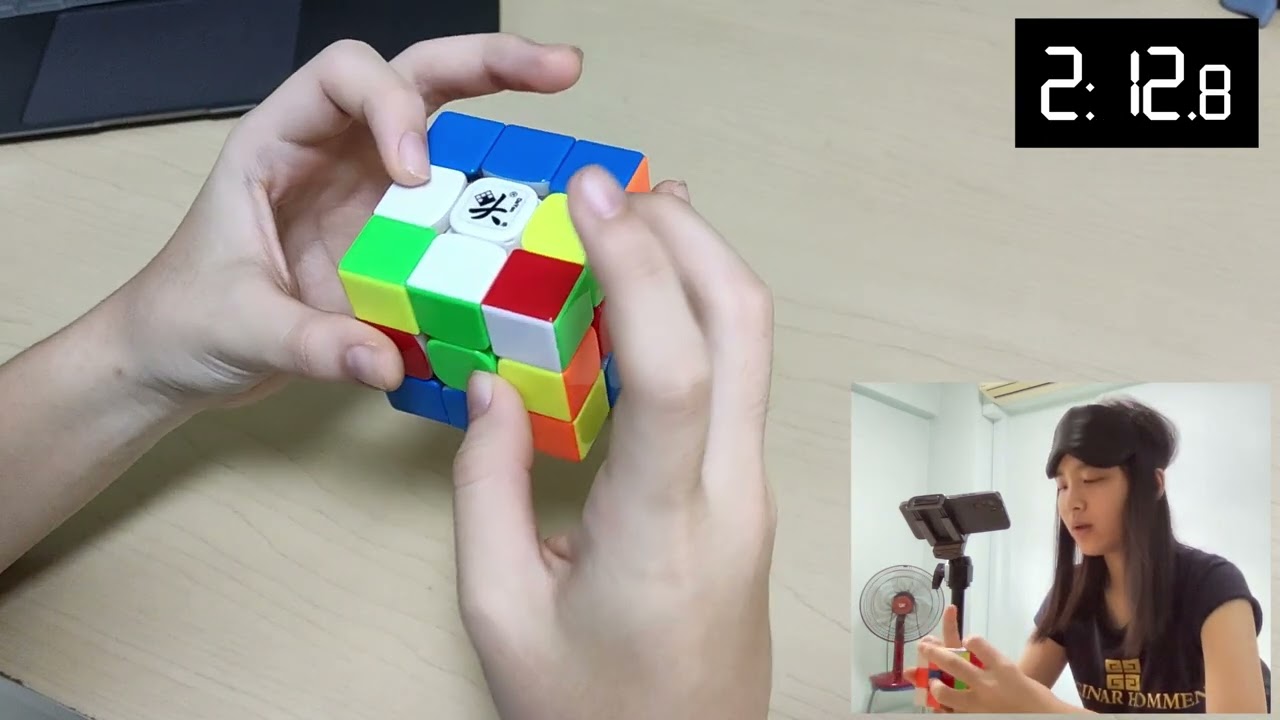 3-style 3x3 Blindfolded 1st full solve success