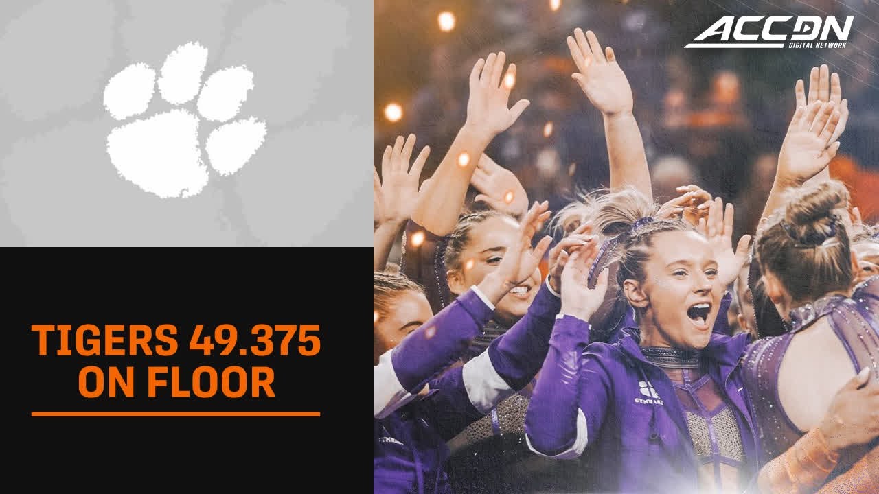 Clemson Gymnastics Team Shows Out On Floor To Capture Win