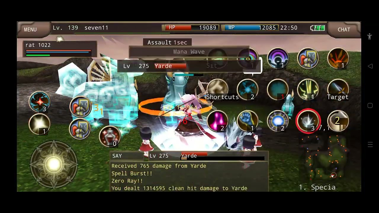Iruna Online |  High Wizard |  Moss Golem & Yarde 