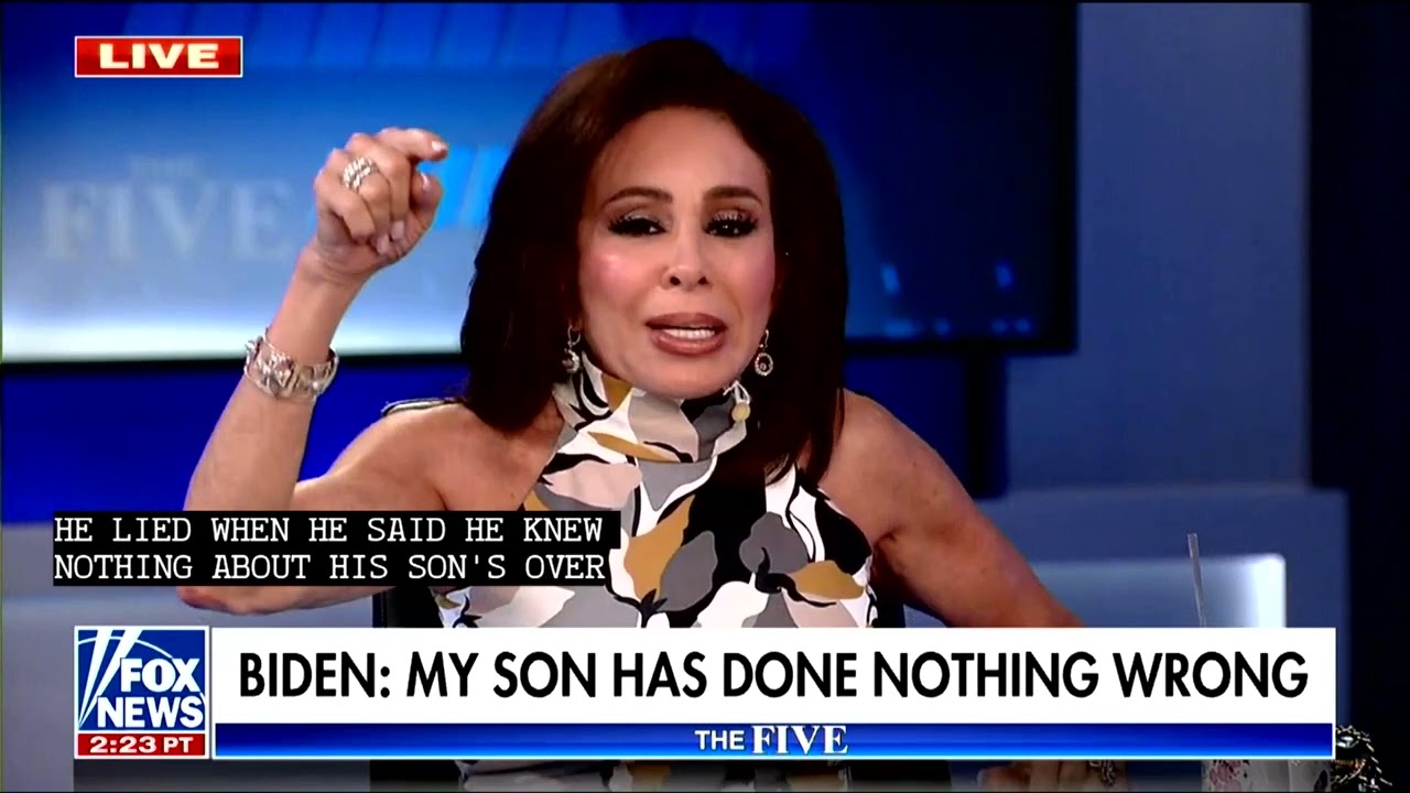 Judge Jean Pirro on THE FIVE talking about Biden listen News for Peoples Free Press