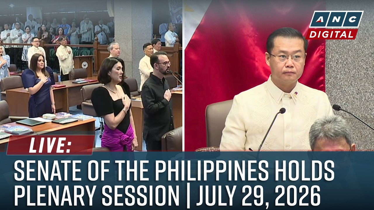 LIVE: Senate of the Philippines holds plenary session | ABS-CBN News (July 29, 2026)