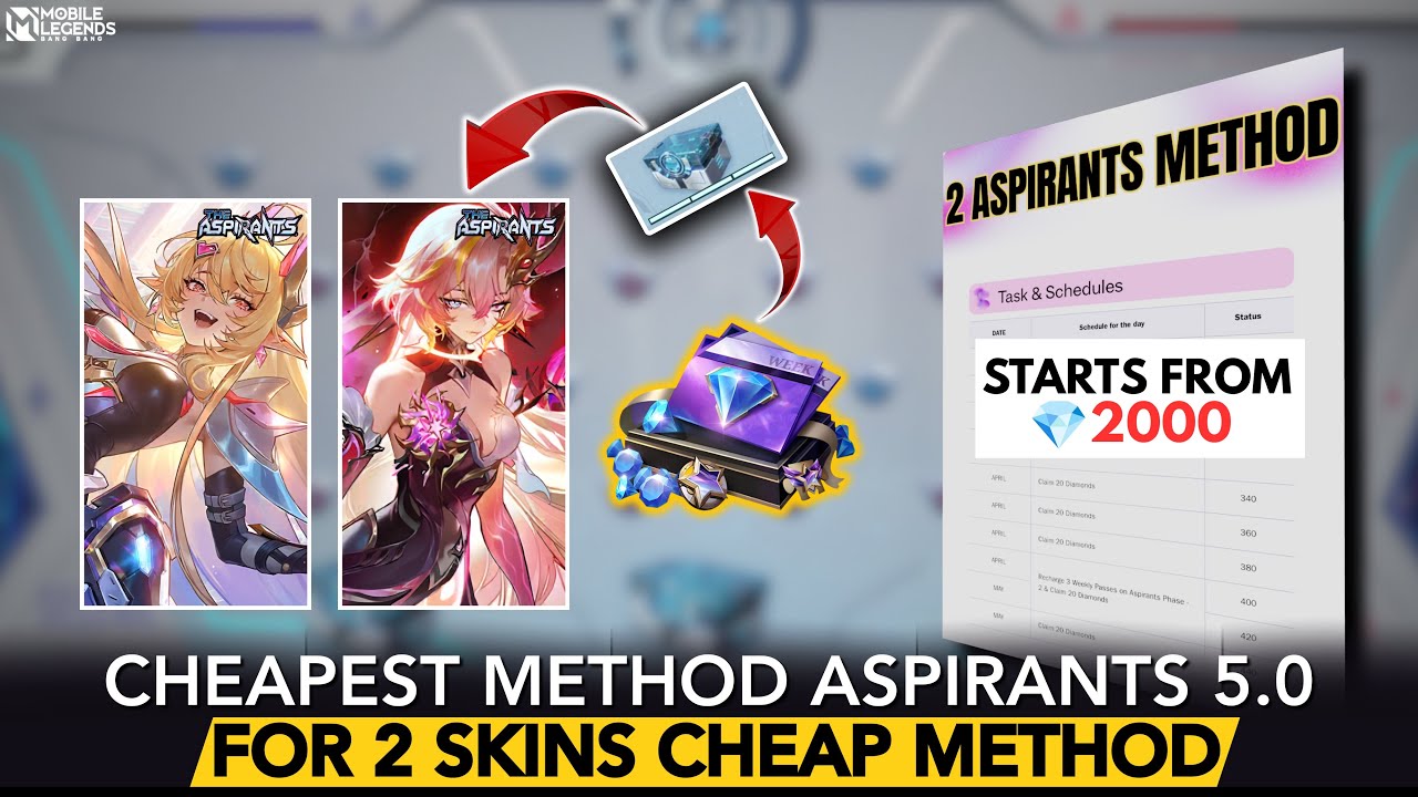 CHEAPEST METHOD FOR 2 ASPIRANTS 5.0 SKINS| GET SELENA & OBSIDIA STARTING FROM 💎2000 to maximum 💎5800