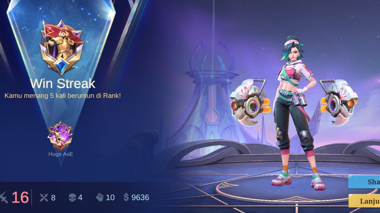Setelah Menang Limakali Akhirnya Ke Legend Hehehe || Mobile Legends Bang Bang