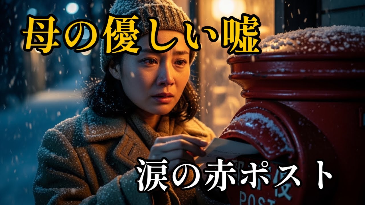 【涙腺崩壊】貧乏な母が、夜中にこっそりポストへ手紙を入れた理由。大人になって気づいた「優しい嘘」に涙が止まらない…【昭和の感動】#昭和 #泣ける話 #感動 #人情 #朗読 #涙腺崩壊 #家族