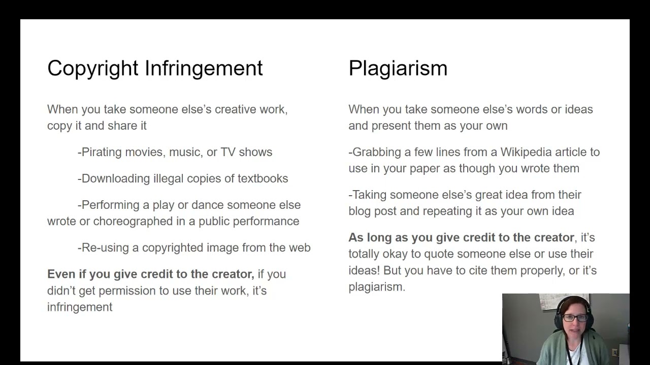 Difference between Copyright Infringement and Plagiarism