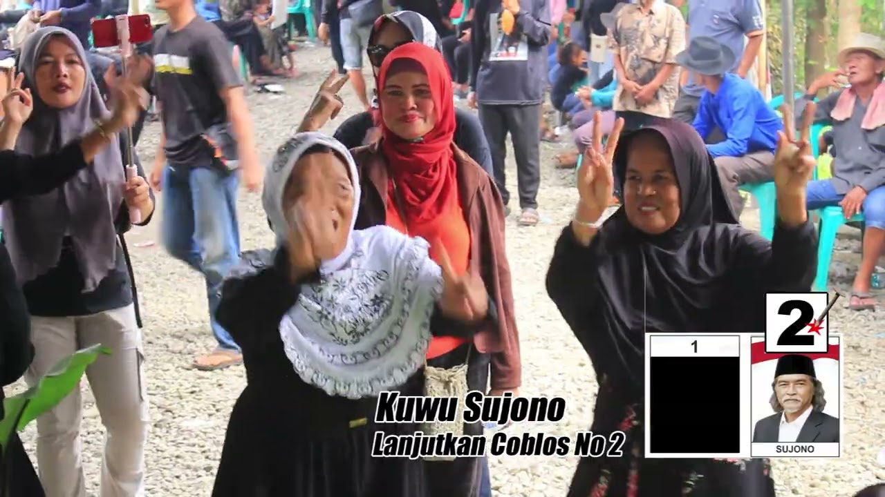 KAMPANYE CALON KUWU DESA LAJER BPK KUWU SUJONO II NO URUT 2