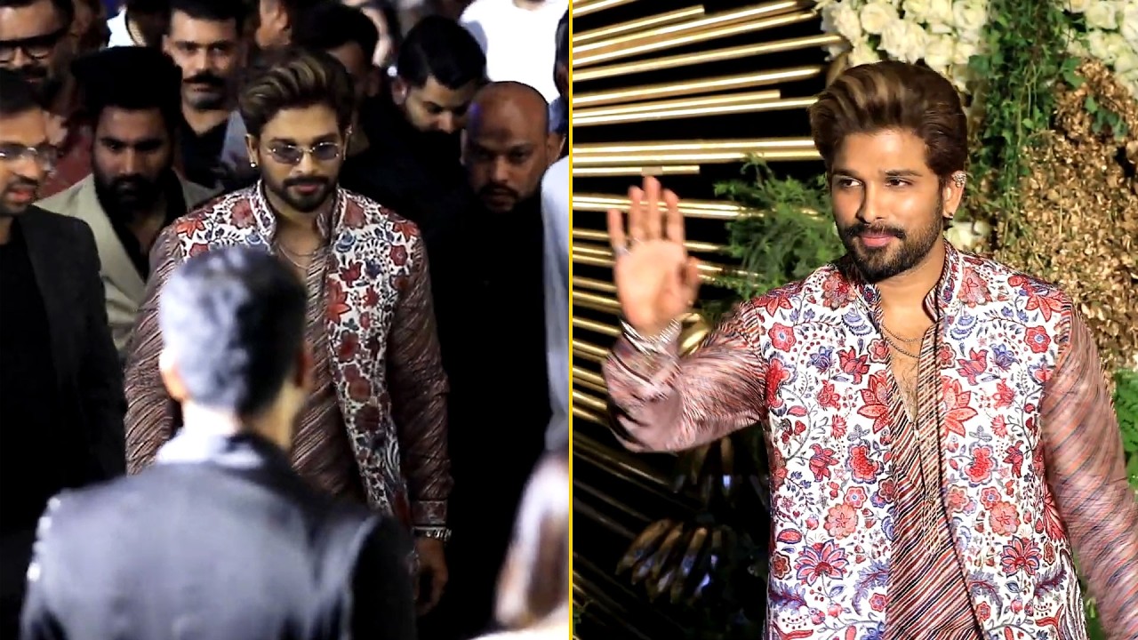 Icon Star Allu Arjun Visuals @ Vijay Deverakonda & Rashmika Mandanna Reception
