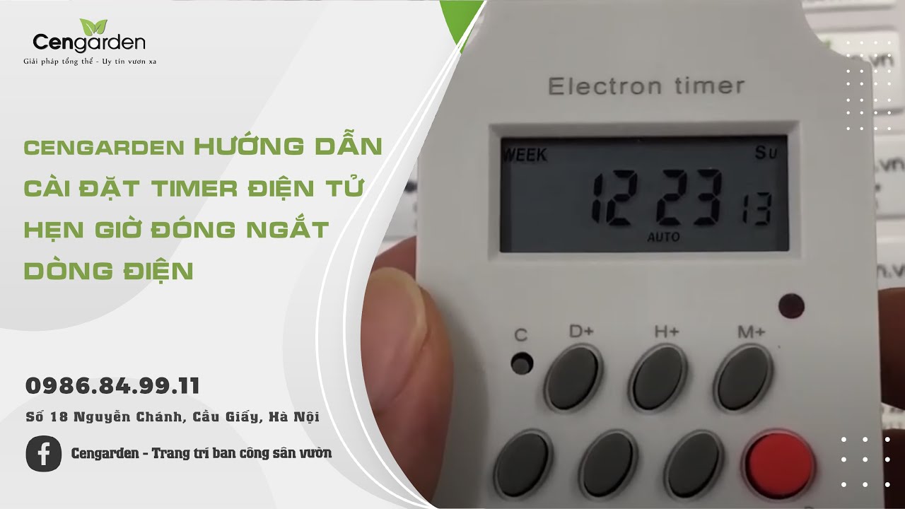 HƯỚNG DẪN CÀI ĐẶT TIMER ĐIỆN TỬ HẸN GIỜ ĐÓNG NGẮT DÒNG ĐIỆN