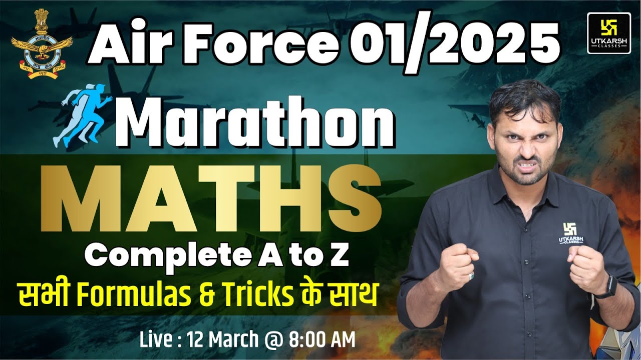 Air Force Maths Marathon | Air Force 2025 Complete Math with Concepts & Tricks