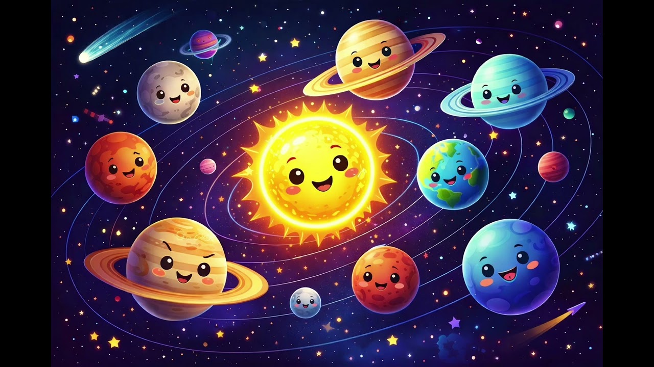 Dön Dön Uzayda Dön | Gezegenler Şarkısı 🌍✨ | Eğitici Çocuk Şarkısı