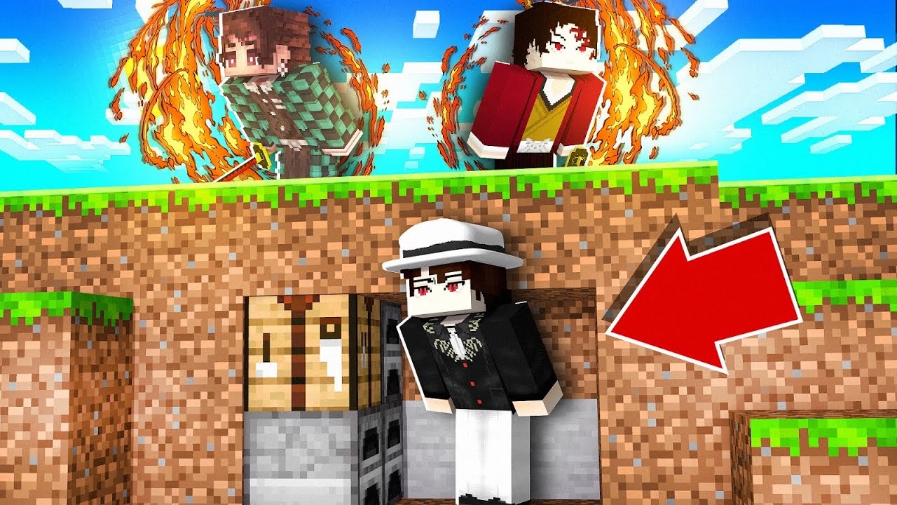 Survivor x Caçadores HASHIRA da RESPIRAÇÃO DO SOL no MINECRAFT !! ‹ Ine ›