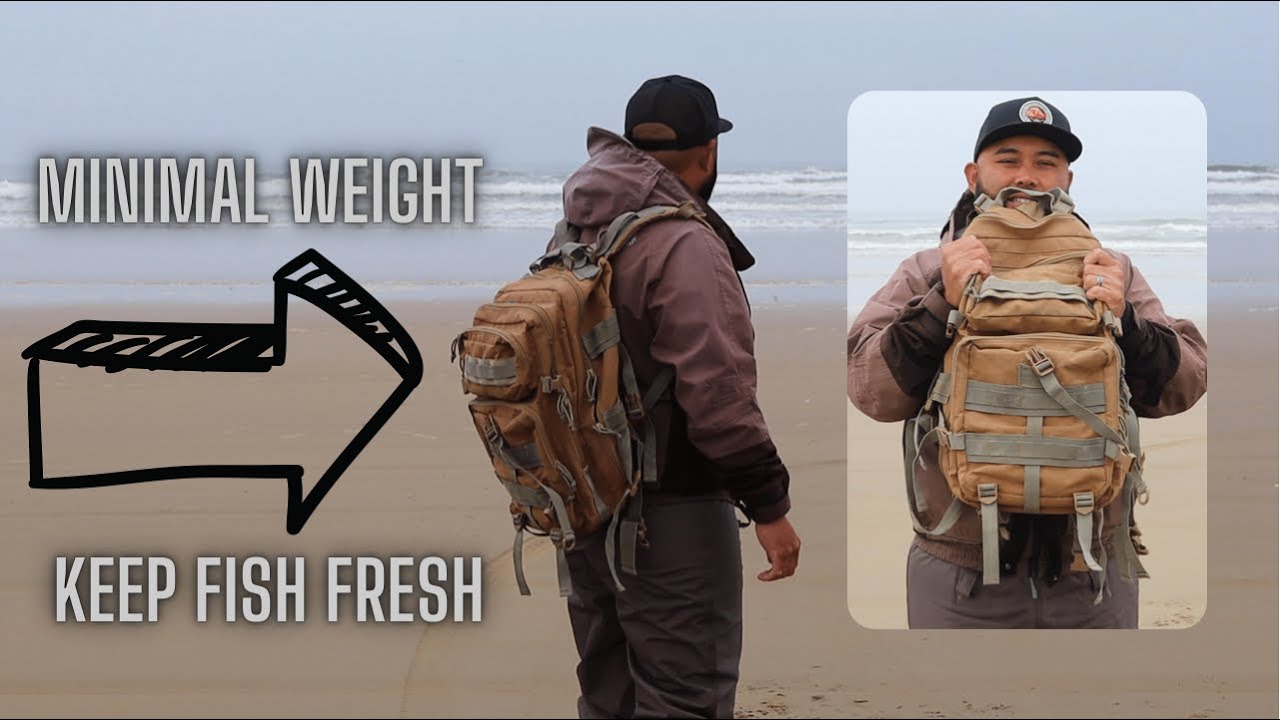 What's in my SURF FISHING BACKPACK to keep my catch fresh