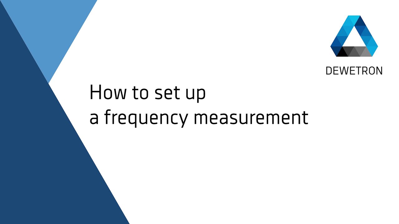 How to set up a frequency measurement // DEWETRON Academy