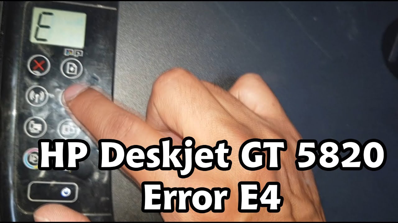 💪HP Deskjet GT 5820 Error E4, tinta regada en el encoder y fotosensor