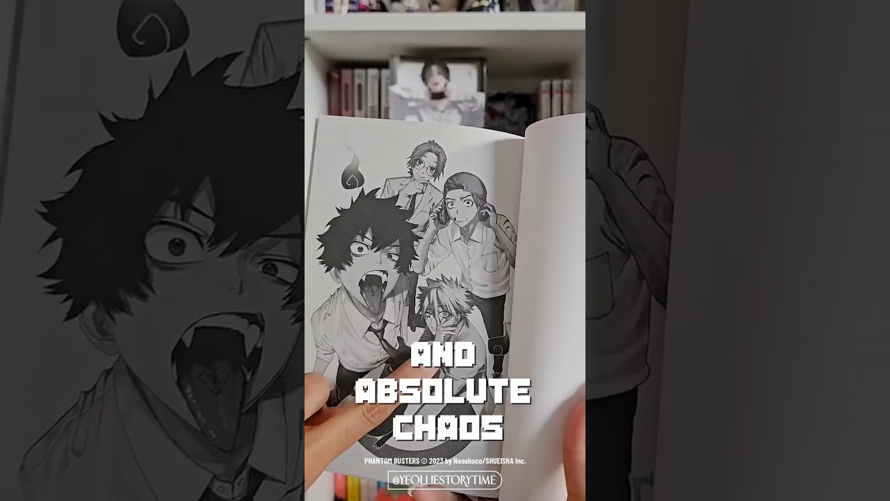 wdym he EATS THE GHOSTS?! 👻 manga review phantom busters #shonen #mangareview
