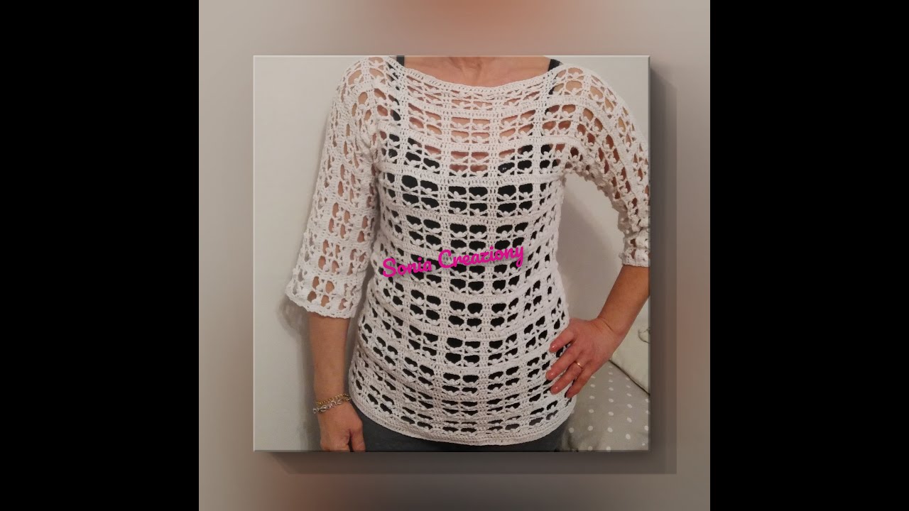 Maglia all'uncinetto